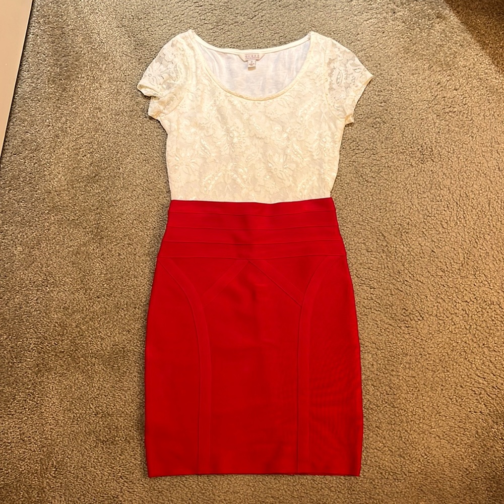 Bebe bandage skirt, size S